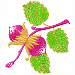 Leaves Embroidery Design 8